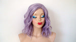 Load image into Gallery viewer, 16&quot; Pastel Smoky Lavender Short Wavy Hair Wig
