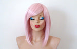 Load image into Gallery viewer, 16&quot; Pastel Pink Straight Hair with Side Bangs Wig
