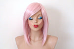 Load image into Gallery viewer, 16&quot; Pastel Pink Straight Hair with Side Bangs Wig
