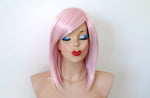 Load image into Gallery viewer, 16&quot; Pastel Pink Straight Hair with Side Bangs Wig
