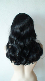 Load image into Gallery viewer, Black Pin-up Custom Wig. U Shape Bangs Wig.
