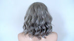 Load image into Gallery viewer, 16&quot; Salt Pepper Grey Short Wavy Hairstyle Wig
