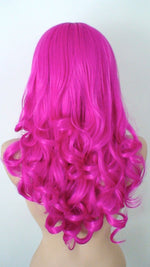 Load image into Gallery viewer, 24&quot; Pink wig. Fuchsia wig. Magenta wig. Lolita wig.
