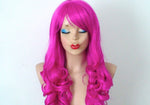 Load image into Gallery viewer, 24&quot; Pink wig. Fuchsia wig. Magenta wig. Lolita wig.
