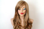 Load image into Gallery viewer, 24&quot; Dirty blonde /Brown/ Auburn wig. Curly Hair Side Bangs Wig
