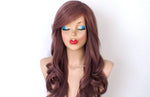 Load image into Gallery viewer, 26&quot; Pastel Eggplant Long Curly Hair Long Side Bangs Wig
