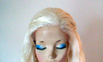 Load image into Gallery viewer, 28&quot; Lace Front Platinum Blonde Long Wave hairstyle Wig.
