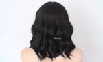 Load image into Gallery viewer, 16&#39; Black Short Wavy Hair with Bangs wig.
