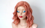 Load image into Gallery viewer, 16&quot; Rose gold Short Wavy Hairstyle Wig
