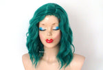 Load image into Gallery viewer, 16&quot; Forest Green Short Wavy Hairstyle Wig
