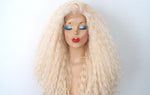 Load image into Gallery viewer, 24&quot; Blonde Lace front Beach Wave Heat Friendly Synthetic Wig
