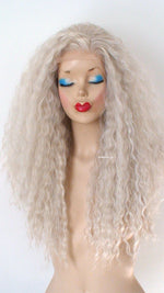 Load image into Gallery viewer, 24&quot; Lace Front Ash Blonde Wavy hairstyle Wig
