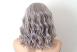 Load image into Gallery viewer, 16&quot; Lace Front Gray Short Wavy Hair Wig
