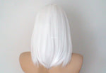 Load image into Gallery viewer, 16&quot; Snow White Short Straight Hair with Side Bangs Wig
