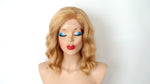 Load image into Gallery viewer, 16&quot; Lace Front Golden Blonde Short Wavy hair Wig
