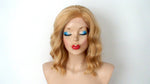 Load image into Gallery viewer, 16&quot; Lace Front Golden Blonde Short Wavy hair Wig
