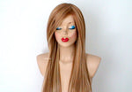 Load image into Gallery viewer, 28&quot; Butterscotch Long Straight Hair Long Side Bangs Wig
