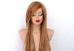 Load image into Gallery viewer, 28&quot; Butterscotch Long Straight Hair Long Side Bangs Wig
