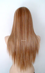 Load image into Gallery viewer, 28&quot; Butterscotch Long Straight Hair Long Side Bangs Wig
