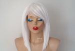 Load image into Gallery viewer, 16&quot; Snow White Short Straight Hair with Side Bangs Wig
