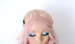 Load image into Gallery viewer, 16&quot; Lace Front Antique Pink Short Wavy Hairstyle Wig
