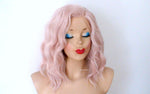 Load image into Gallery viewer, 16&quot; Lace Front Antique Pink Short Wavy Hairstyle Wig
