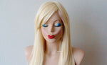 Load image into Gallery viewer, 24&quot; Blonde Straight Hair Side Bangs Wig
