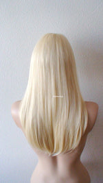 Load image into Gallery viewer, 24&quot; Blonde Straight Hair Side Bangs Wig
