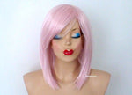 Load image into Gallery viewer, 16&quot; Pastel Pink Straight Hair with Side Bangs Wig
