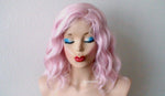 Load image into Gallery viewer, 16&quot; Pastel Pink Short Wavy Hairstyle Wig
