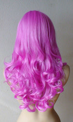 Load image into Gallery viewer, 24&quot; Lilac Long Curly  Hair Wig.
