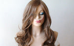 Load image into Gallery viewer, 26&quot; Brown /Dirty Blonde /Ash Blonde Long Curly Hair Long Side Bangs Wig
