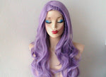 Load image into Gallery viewer, 26&quot; Lavender Long Curly Hair Long Side Bangs Wig
