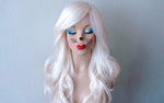 Load image into Gallery viewer, 26&quot; White Long Curly Hair Long Side Bangs Wig
