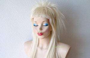 26" Blonde Long Straight Cosplay Wig. Custom Wig