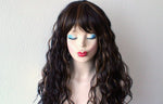 Load image into Gallery viewer, 26&quot; Brown Auburn Wavy hairs with Bangs Wig
