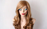 Load image into Gallery viewer, 26&quot; Lace Front Golden Blonde /Strawberry Blonde Ombre Long Curly Hair Long Side Bangs Wig
