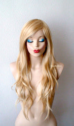 Load image into Gallery viewer, 26&quot; Lace front Golden Blonde Wavy Hair Wig
